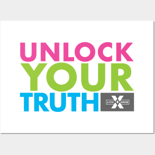 Unlock Your Truth in color Posters and Art